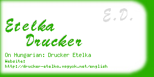 etelka drucker business card